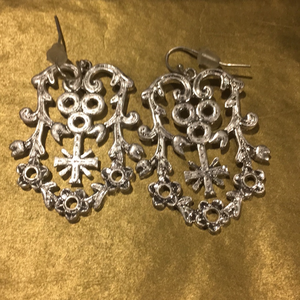 Silver earrings
